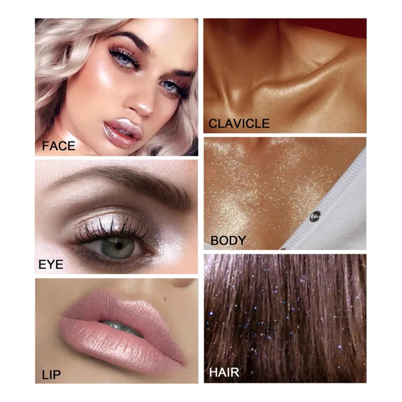 Polvo De Hadas Iluminador Maquillaje Brillo Cara Y Cuerpo Brillo