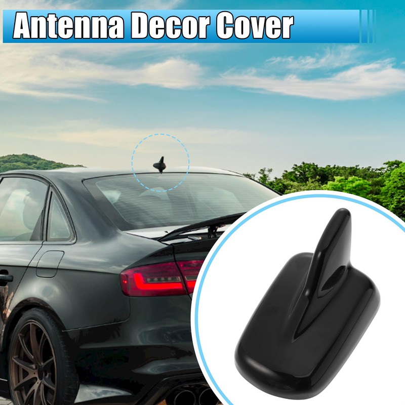 X AUTOHAUX Vehicle shark fin roof antenna cover trim decoration