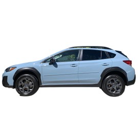 Painted Body Side Moldings for The 2013-2023 Subaru Crosstrek Painted in The Factory Paint Code of Your Choice 61K Dark Gray Metallic Trap