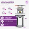 M. ROSENFELD HOME Pop-Up Drain Fitting with Overflow + Universal