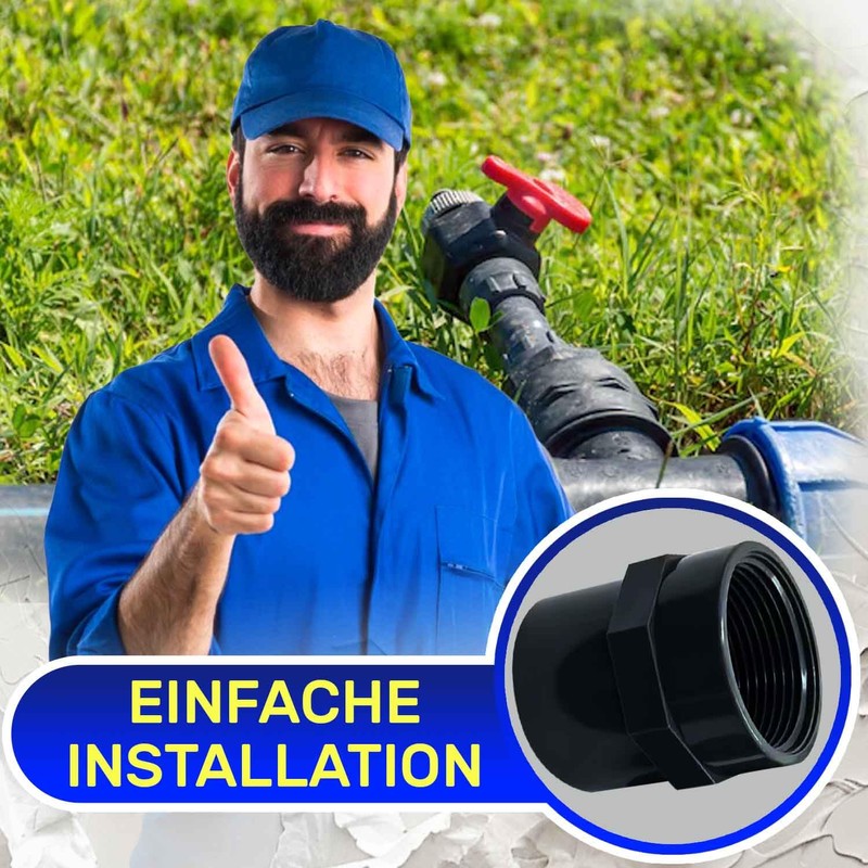 PVC Fitting 50 mm x 1 1/2 Inch with Internal