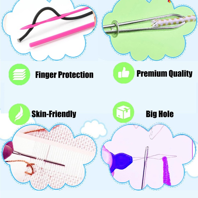 Drawstring Threader Tool,12 Pcs Loop Turner Drawstring Threader,Drawstring Threader for