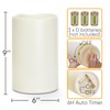 Homemory 6" x 9" Extra Large Outdoor Waterproof Candle with