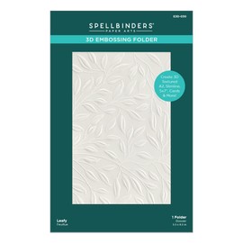 Spellbinders 3D Embossing Folder Leafy, Opaque