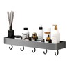 Wall Mounted Storage Shelves for Bathroom Space Aluminium Shower Storage
