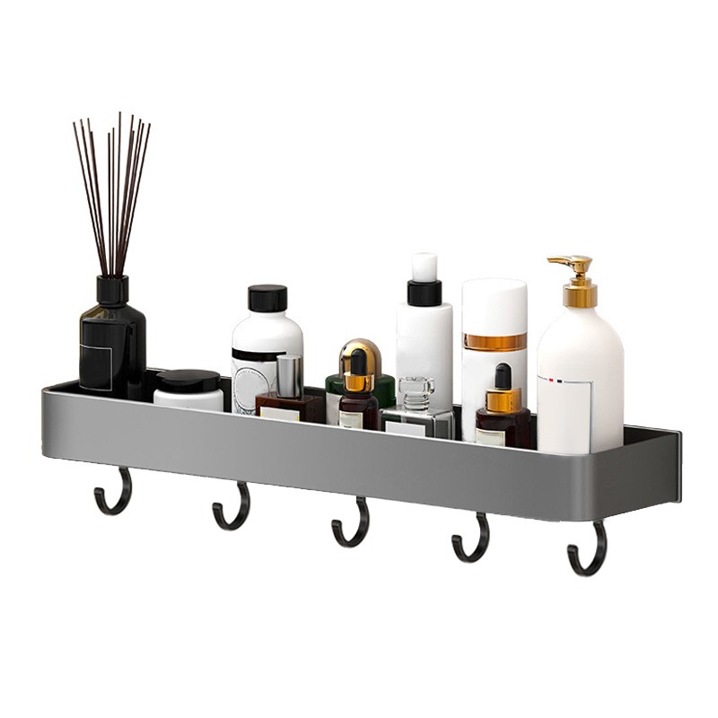 Wall Mounted Storage Shelves for Bathroom Space Aluminium Shower Storage