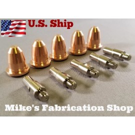 Eastwood 10PC Plasma Cutter Consumables Eastwood Versa Cut 20 #20062 With the S25K torch