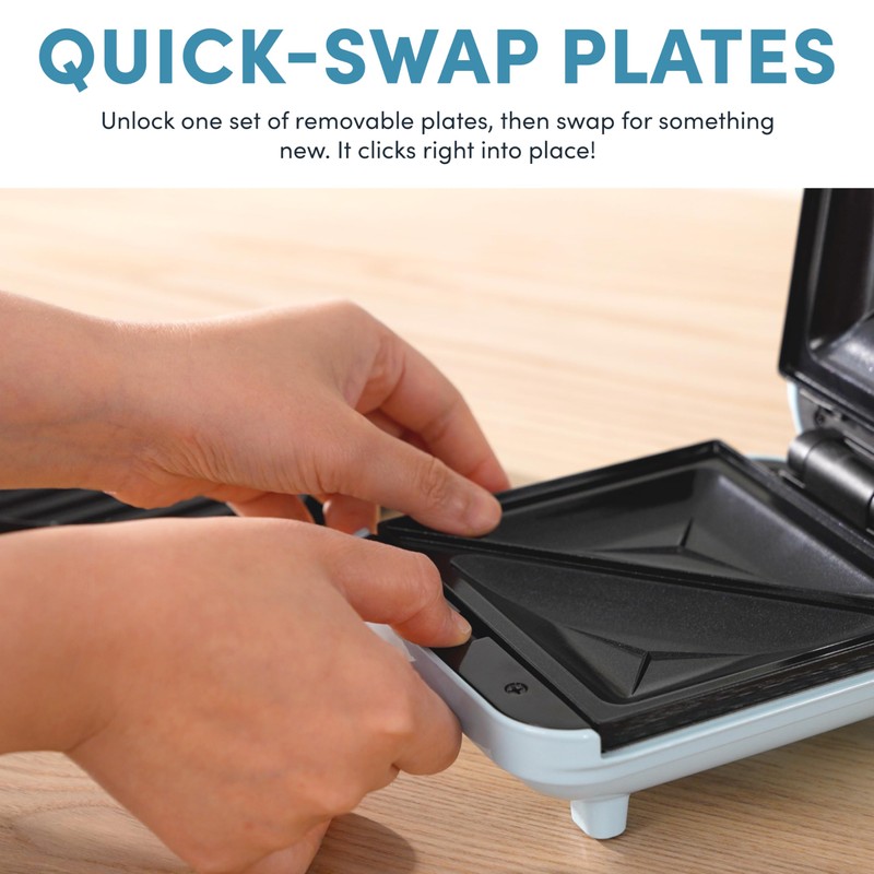 AROMA® 3-in-1 Panini Press, Sandwich Grill, and Waffle Maker with