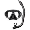 TUSA SPORT UC0106 Mask and Snorkel Set Adult - Black/Black