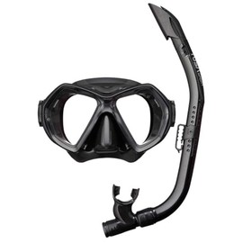 TUSA SPORT UC0106 Mask and Snorkel Set Adult - Black/Black
