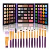 Kit De Maquillaje Profesional Paleta De Maquillaje+cepillos Desnudo