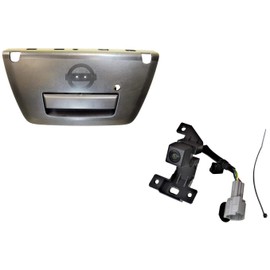 PT Auto Warehouse NI-3906A-BUC - Tailgate Handle with Park Assist Back Up Backup Reverse Camera - Textured Back