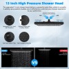 Hibbent Upgraded 13'' Dual Filtered Rainfall Shower Head Combo with