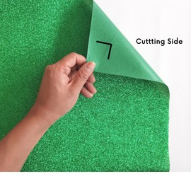 FANSGUAR Green Grass Glitter HTV Heat Transfer Vinyl Bundle 8 sheets-12"x12" Iron on Vinyl for T Shirts Hats Clothing Compatible with Cricut Cameo Heat Press Machine