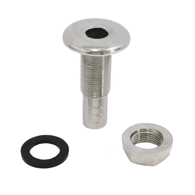 316 Stainless Steel Combo Stainless Steel 3/8 I.D Hose Thru-Hull