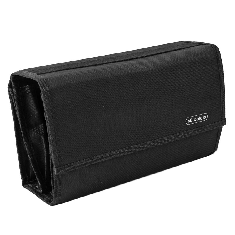 Marker Pen Bag Canvas Multi Layers Large Capacity Portable Pen