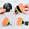 Car Foam Polishing Buffing Kit, Polishing Buffing Pads, Wool Pads,Polishing
