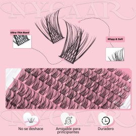 Kit Pestañas Naturales Volumen Nycaar Con Pegamento Diy