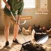 LAWNHOUS Chicken Poop Scooper, 2-in-1 Chicken Coop Scoop Rack with