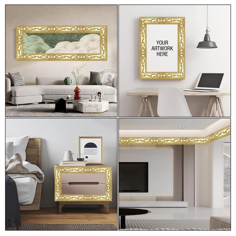 Leenevs Flexible Wall Trim, 16.4 Feet Self-Adhesive Peel & Stick