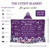 Birthday Gifts for Sister Happy Birthday Sister Gifts Hooded Blanket