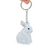 Selsela Rabbit Keychain Ring Hook Clip Charm