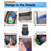 ALYER Hanging Plastic Grocery Bag Holder and Dispenser,Mesh Over the