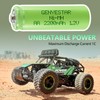 GENYESTAR AA Rechargeable Batteries NIMH 1.2V Double A 2200mAh High