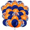 We Moment Zone 12 Inch Balloons Navy Blue Orange Party