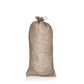 UBICON Burlap Sand Bag with Natural Jute Draw String - Size: 14" x 26" - Sandbags 50lb Weight Capacity - Sandbags for Flooding - Sand Bag - Flood Water Barrier (5)