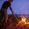XUDAKAIXIN Fire Pit Tongs 32-inch Super Long for Loading Wood,BBQ