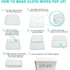 Cloth Wipes Dispenser, 8.2L x 4.9W x 3.9H inches, Cloth
