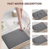 MORANDI Stone Bath Mat 2 Pack, Tub & Bath Diatomaceous