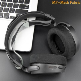 SOULWIT Earpads Replacement for SteelSeries Arctis 1/3/5/Arctis 7/7+/7P/7P+/7X/7X+/9/9X/Pro/Prime(Do Not Fit Any Arctis Nova) Headset, Ear Pads Cushions with High-Density Foam-Black