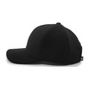 Pacific Headwear Standard M2 Performance Hook-and-Loop Adjustable Cap, Black