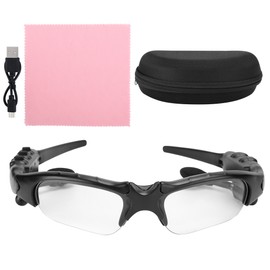 Bluetooth 5.0 Sunglasses Solar Power Wireless Glasses Headphone Headset Stereo EarphoneTransparent