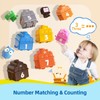 MOONKATE Farm Animals Montessori Train Set Toys, Sorting Counting Matching