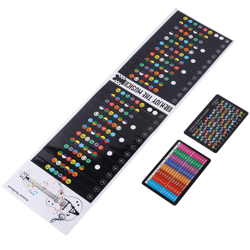 Alaman Guitar Transfer, Perfect for Beginners, 100 % Vinyl Multi-Coloured