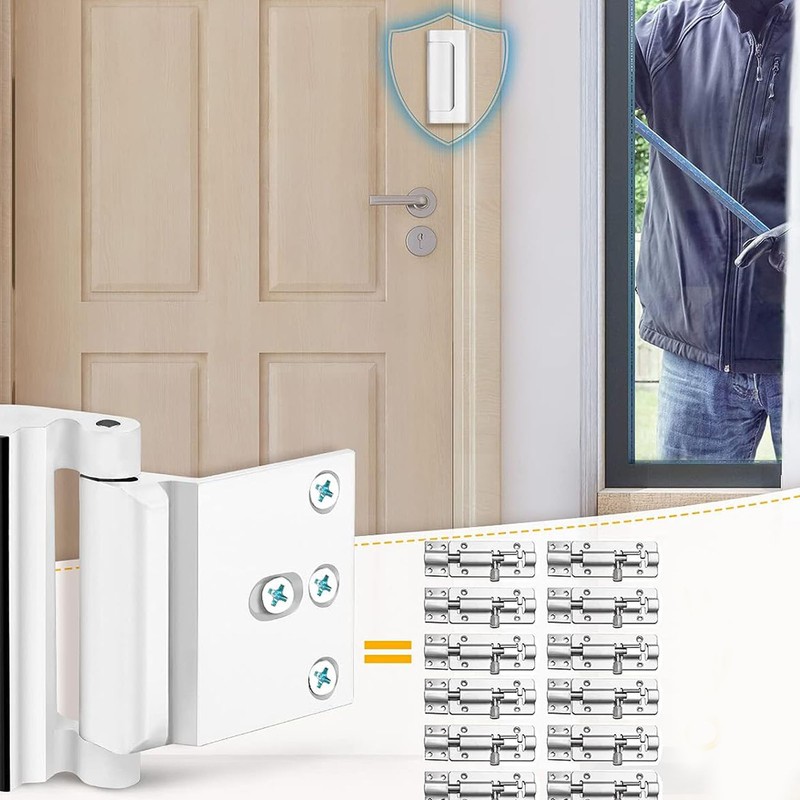 Home Security Lock Aluminum Alloy 800LBS Rust Proof Tamper Resistant