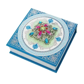 Punch Studio Design Accessory Blue 3.1 x 3.1 x 1.1 inches (8.0 x 7.9 x 2.7 cm)