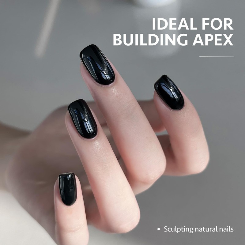 GAOY Clear Builder Gel for Nails, 16ml Rubber Base Builder