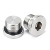 Metaland Stainless Steel M18 x 1.5 Oxygen O2 Sensor Plug With Inner Hex Head Universal Fit (Pack of 2)