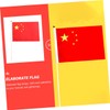 SUPVOX 2sets Handheld Mini China Flag Decorative National Flag for