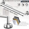 DGYB Adjustable Suction Cup Towel Bar for Bathroom 14 Inch