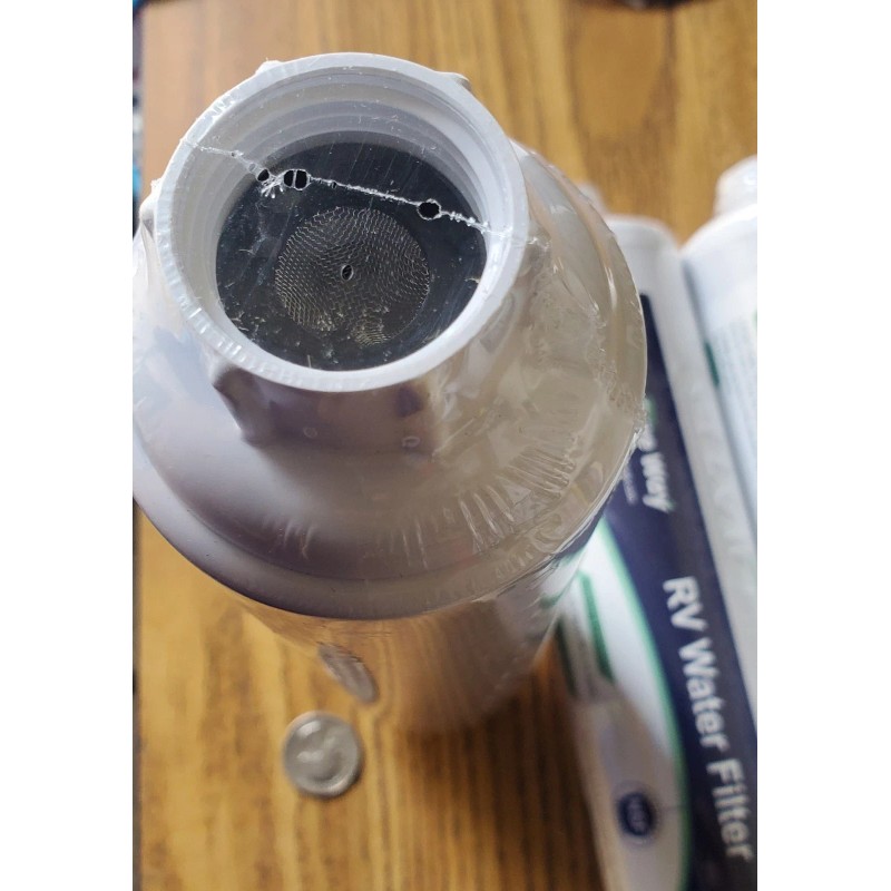 Future Way 4-Pack INLINE RV Water Filter Reduces Odors Sediments
