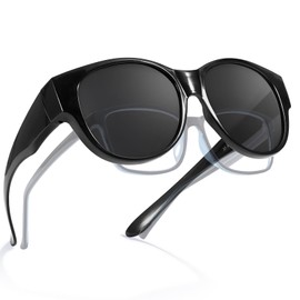 Myiaur Over Glasses Sunglasses for Women Polarised UV400 Protection, TR90 Lightweight Frame, Driving & Outdoor Sun Glare Reduction