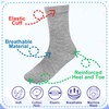 Falari 12-Pack Boy Toddler Kids Cotton Crew Socks 4-6 White