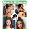 100PCS Hair Ties no Damage - Black Rubber Bands for