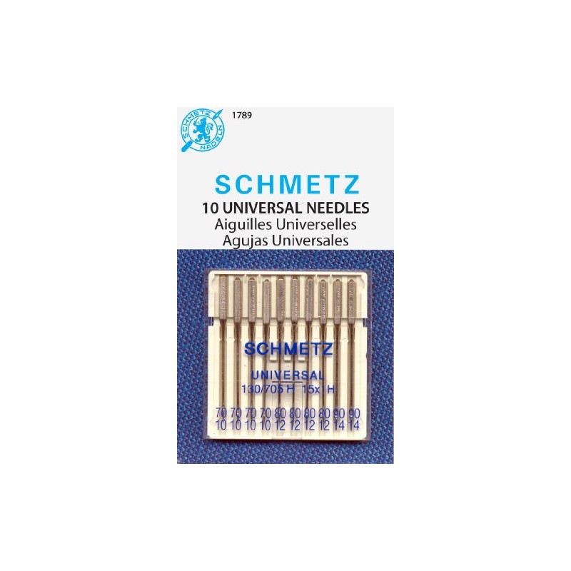 SCHMETZ Universal (130/705 H) Household Sewing Machine Needles - Carded
