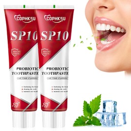 2PCS SP10 Probiotic Toothpaste, SP-10 Toothpaste, SP-10 Probiotic Stain Removal Toothpaste, Fresh Breath Probiotic Toothpaste
